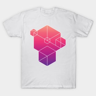 Pink/Purple Gradient Tangentoid T-Shirt